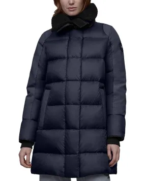 $1,125 CANADA GOOSE - "Altona" BLACK LABELShearling/Leather Down Parka Women's - S