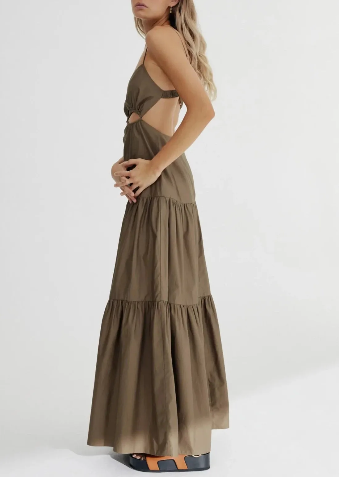 Addison Maxi Dress - Khaki