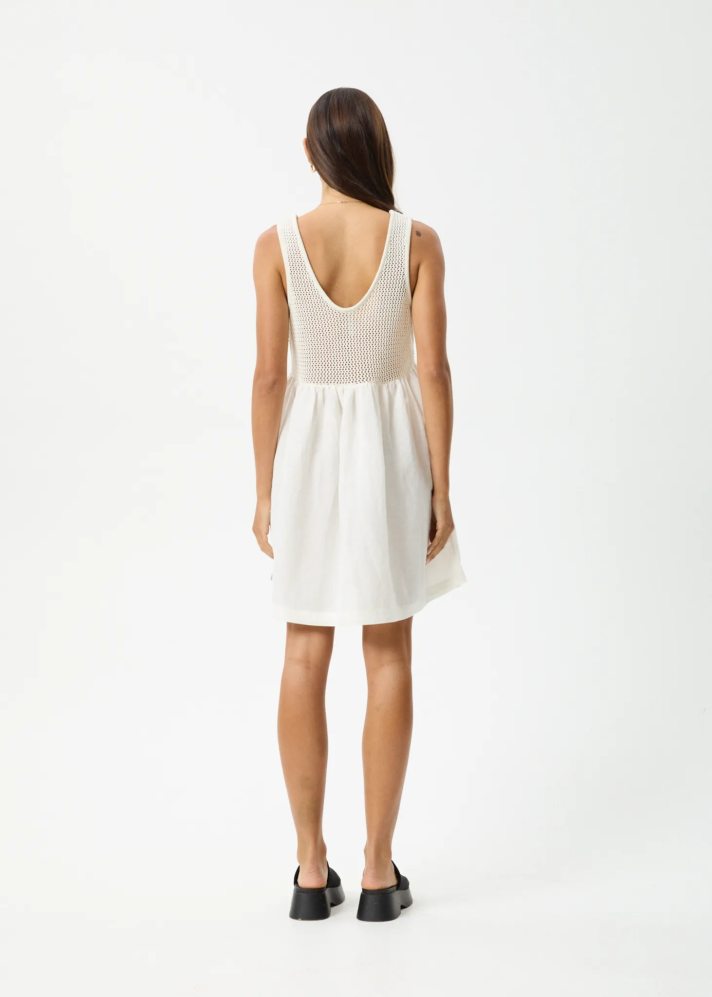 AFENDS Womens Dakota - Mini Dress - White