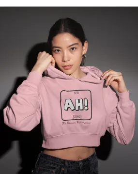 AH : Baby Pink - Winter Crop Hoodies