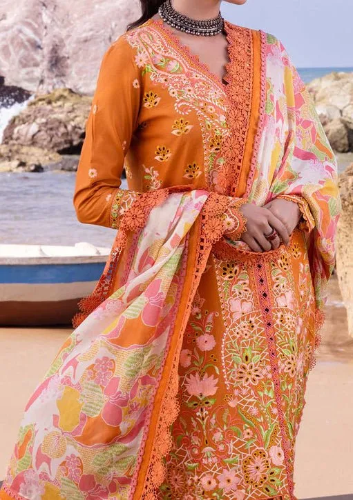 Akbar Aslam Calla Lily Pakistani Luxury Lawn Dress