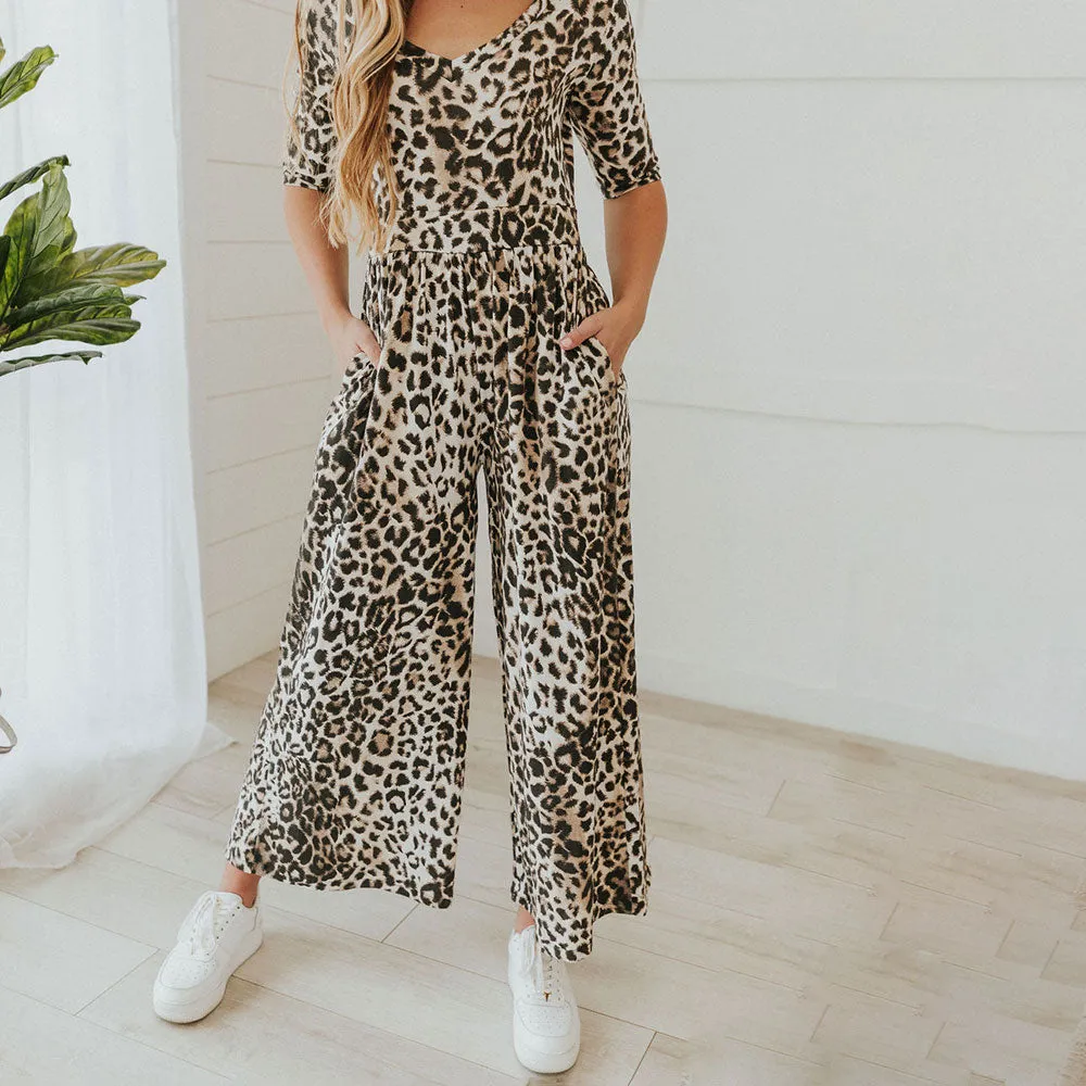 Alana Jumpsuit (Leopard)