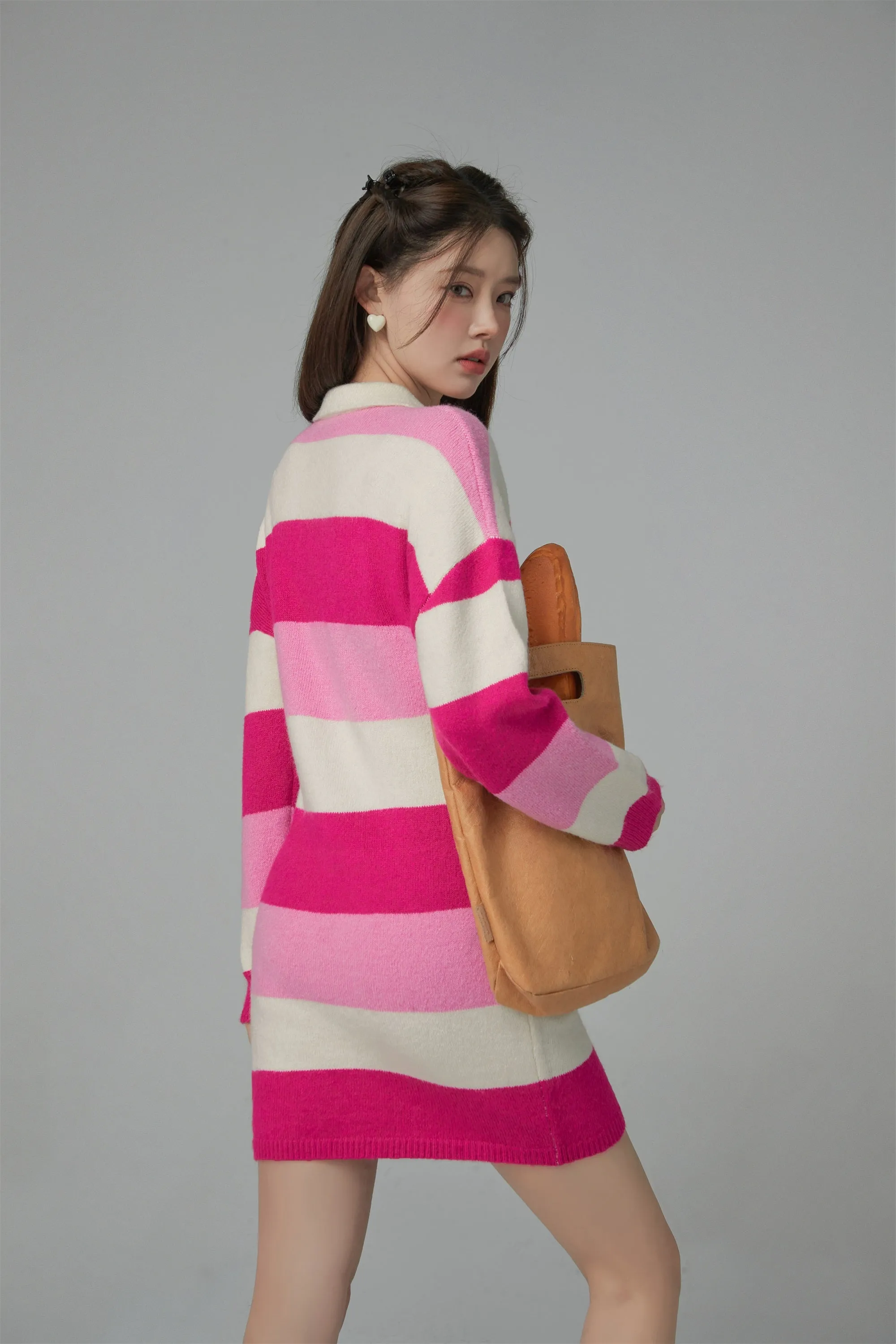 All I Will Ever Need Striped Knit Dress