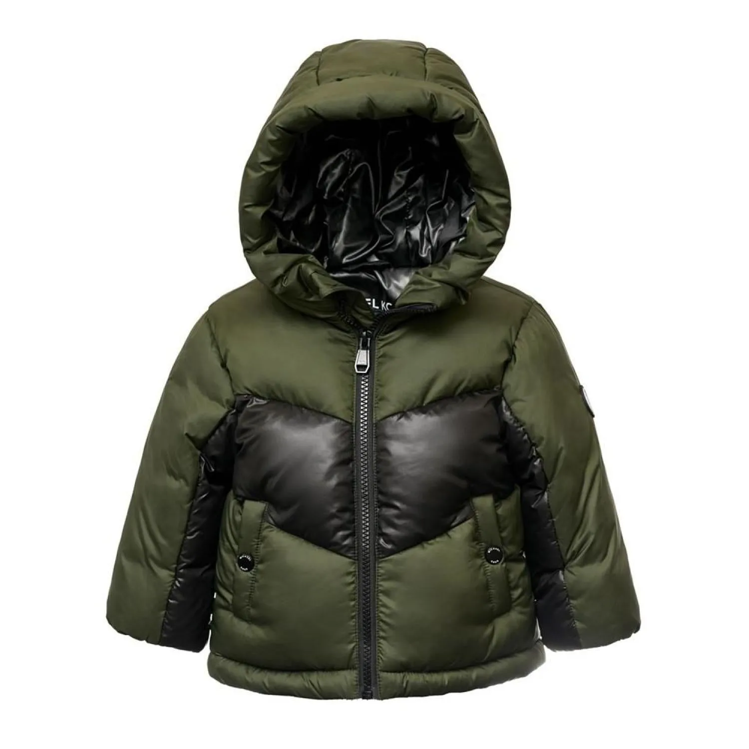 Baby Boys Heavy Weight Chevron Stripe Puffer Jacket