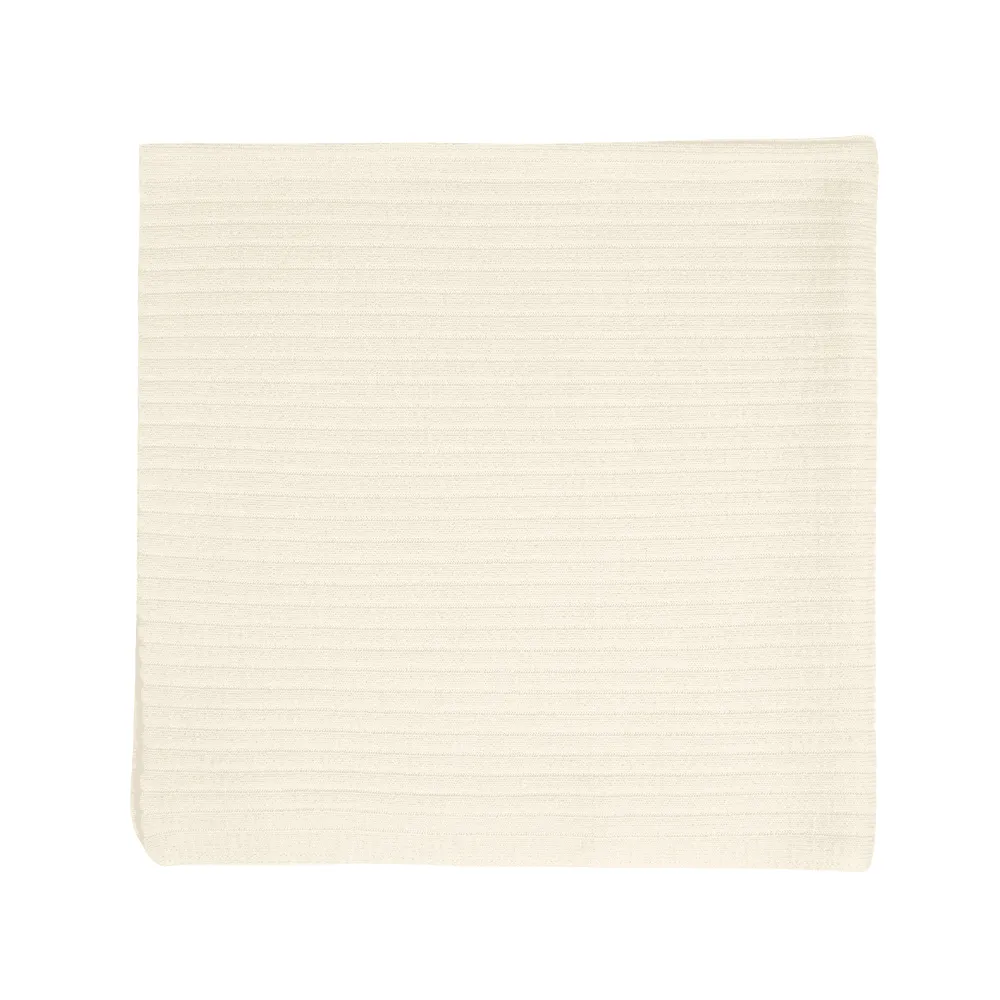 Baby Cream Knit Blanket (80cm) | Made in France