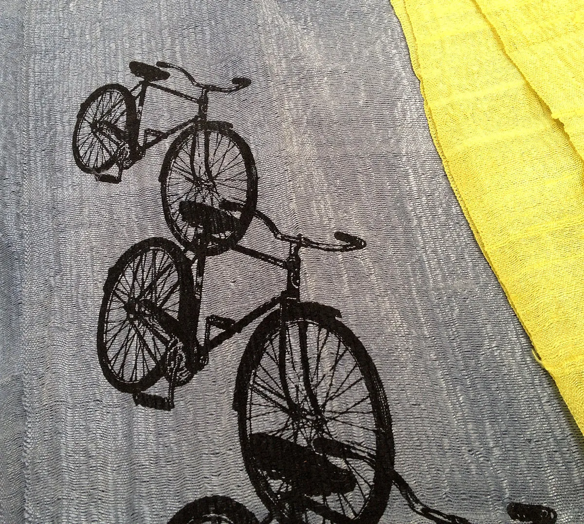 Bicycle Silk Scarf. Triple Cruiser.