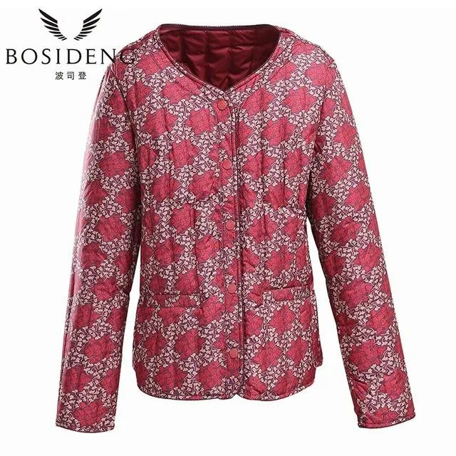 BOSIDENG womens clothing down coat winter coat regular jacket ultra light solid spring coat clearance sale B1501610 B1501612