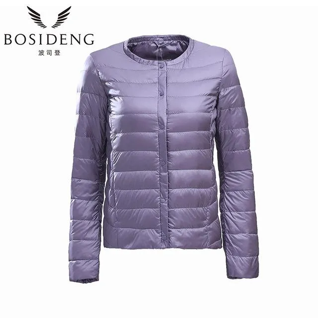 BOSIDENG womens clothing down coat winter coat regular jacket ultra light solid spring coat clearance sale B1501610 B1501612