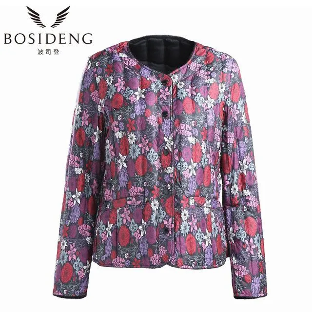 BOSIDENG womens clothing down coat winter coat regular jacket ultra light solid spring coat clearance sale B1501610 B1501612