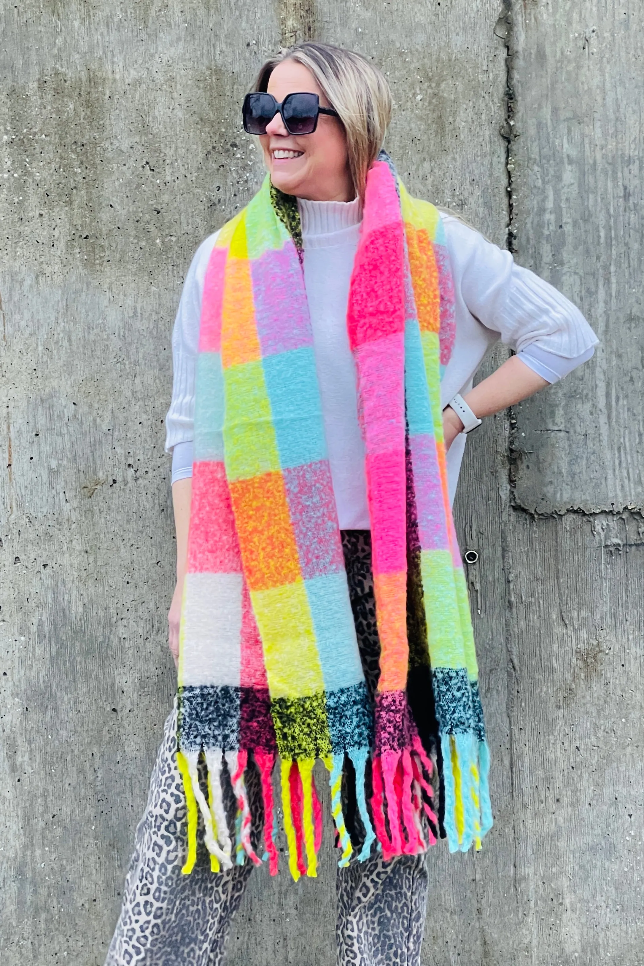 Brights Tassel Scarf