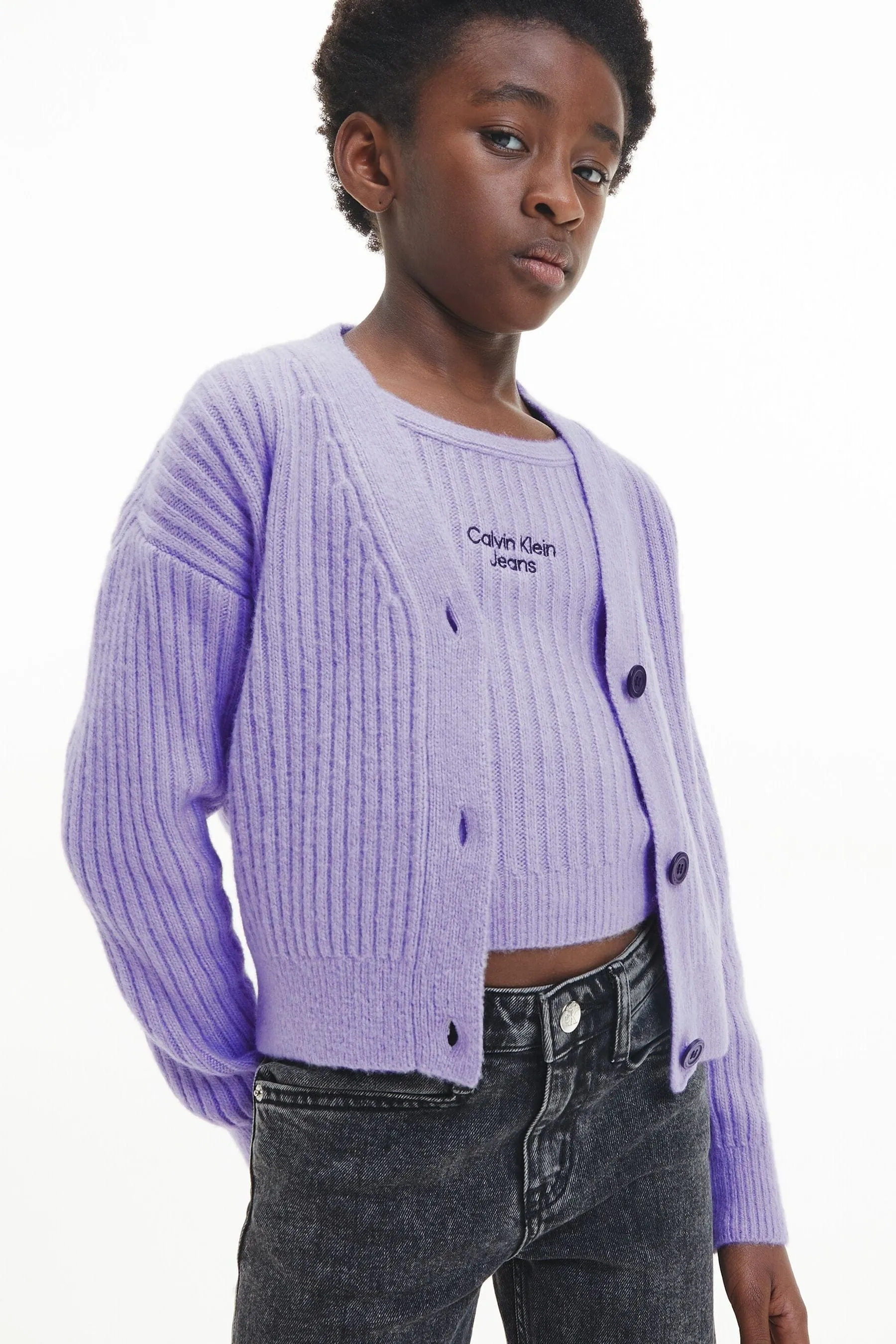 Calvin Klein Girls Super Soft Cardigan