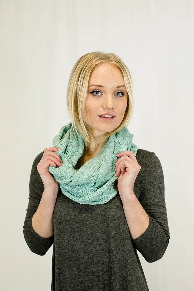 C.C. Warm Knit Infinity Loop Scarf