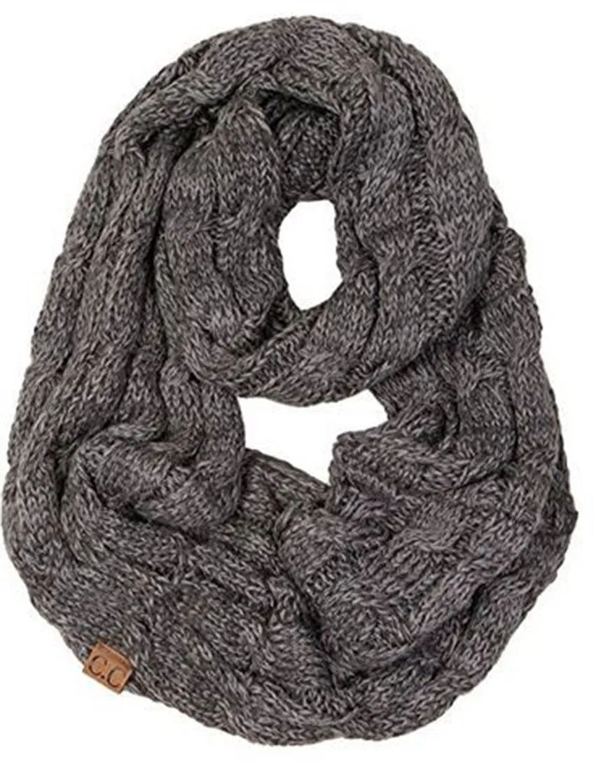 C.C. Warm Knit Infinity Loop Scarf