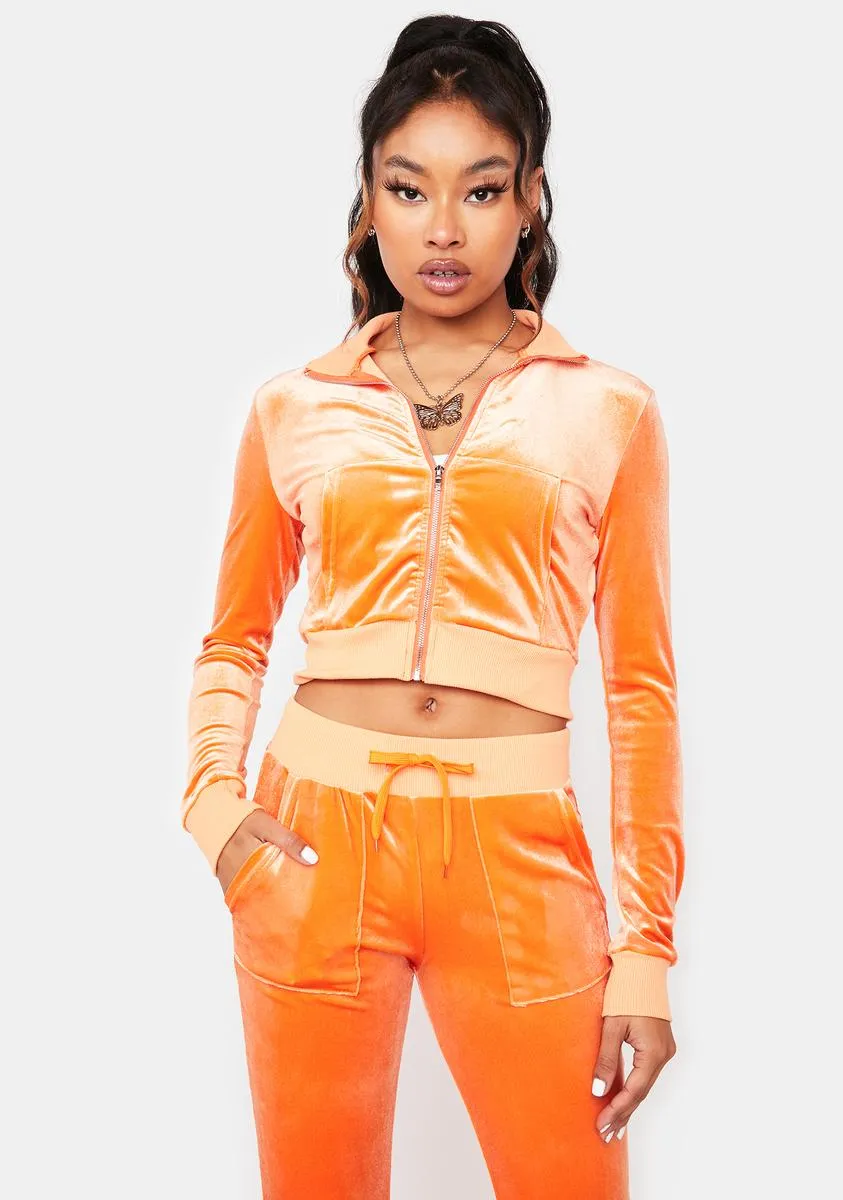 Citrus Petty Police Velour Pants Set