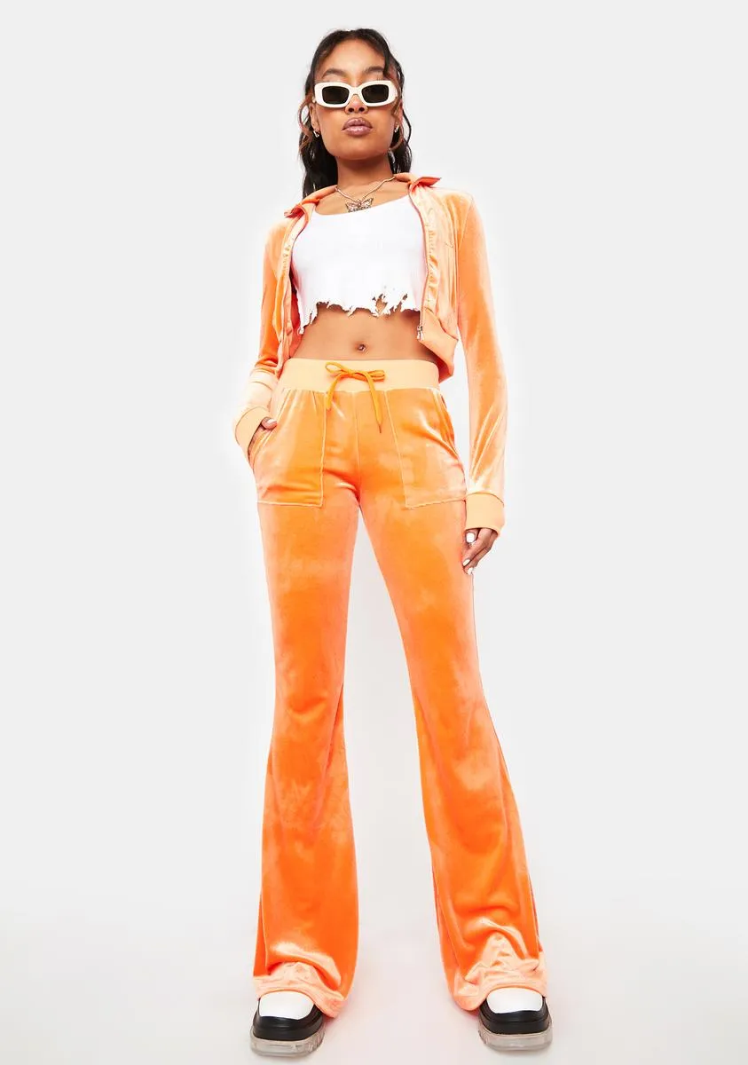 Citrus Petty Police Velour Pants Set