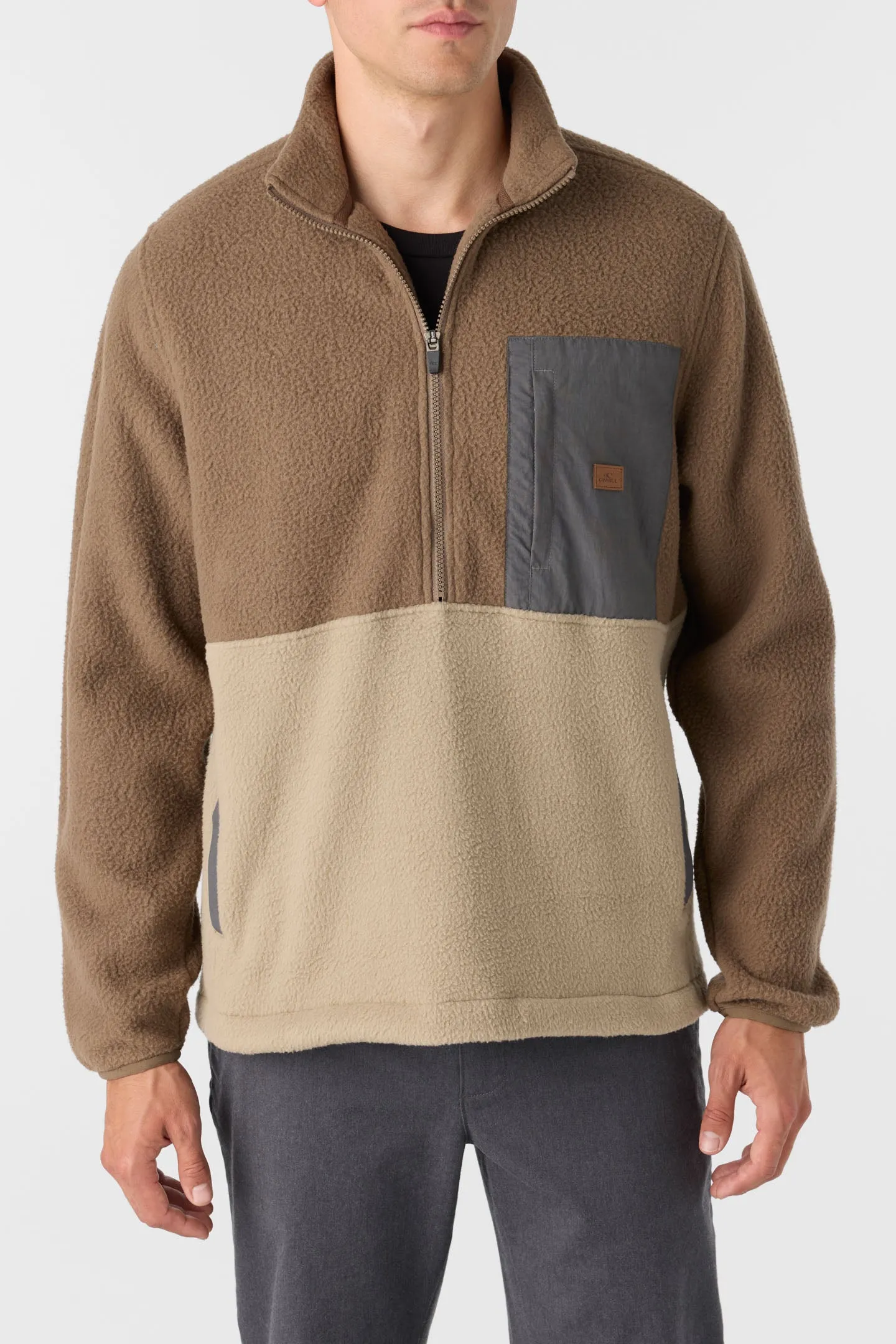 COLTON HIGH PILE SUPERFLEECE HALF-ZIP PULLOVER