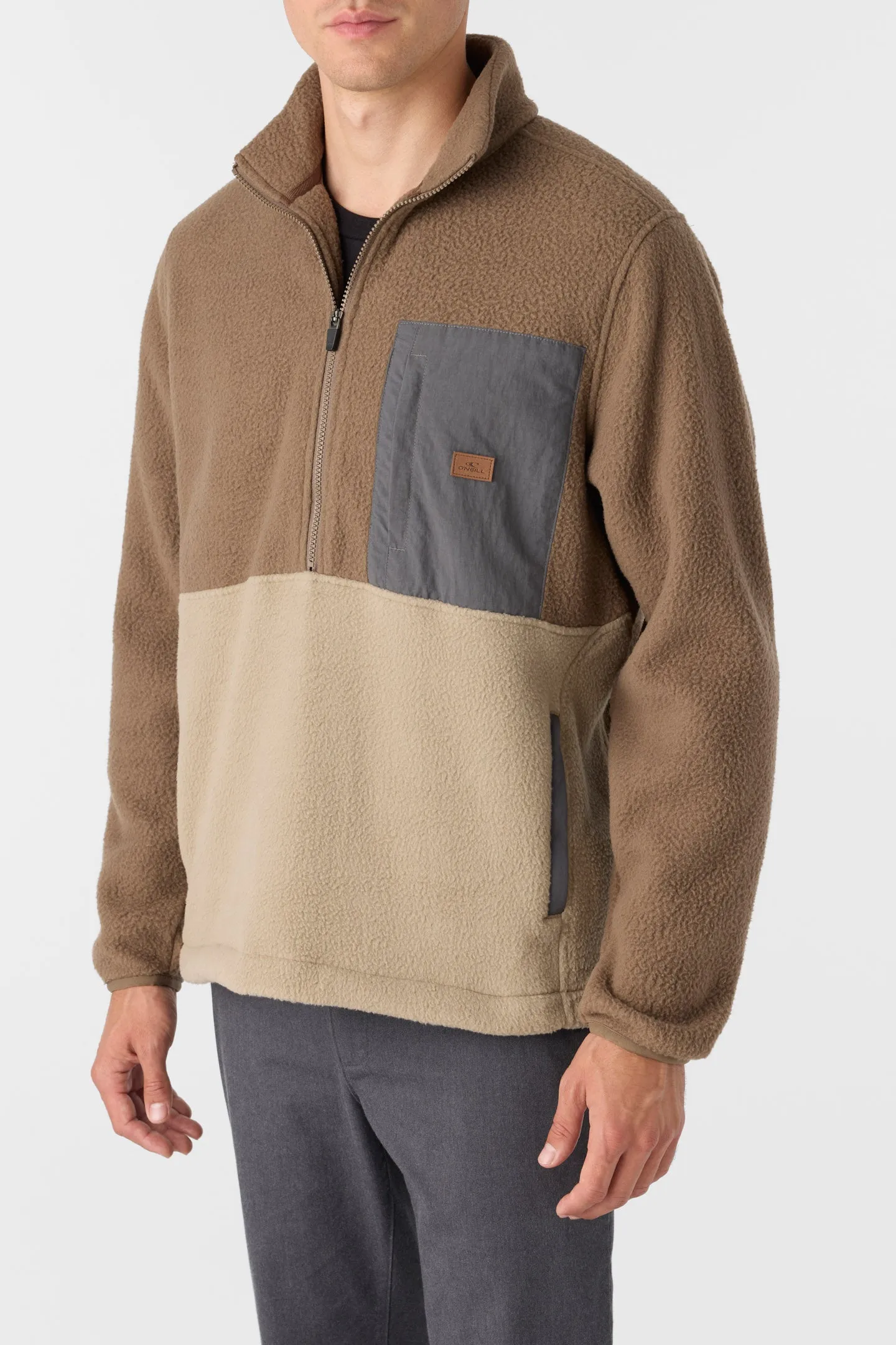 COLTON HIGH PILE SUPERFLEECE HALF-ZIP PULLOVER