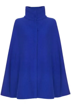 COTSWOLD Royal Blue Wool Cashmere Poncho