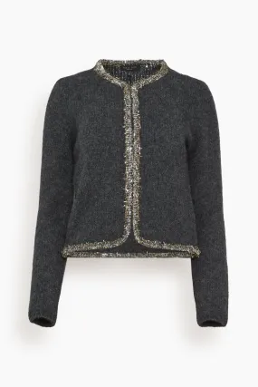 Davies Cardigan in Charcoal