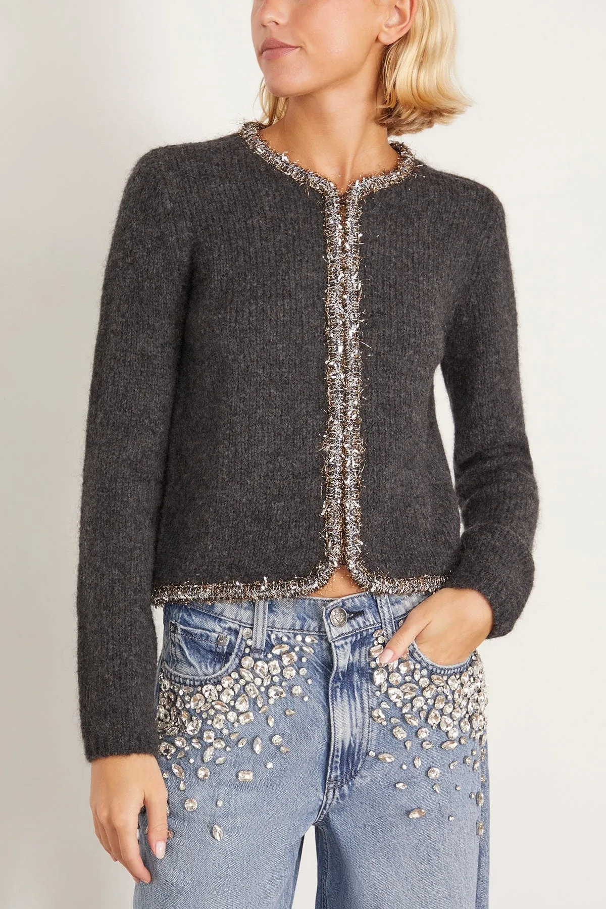 Davies Cardigan in Charcoal