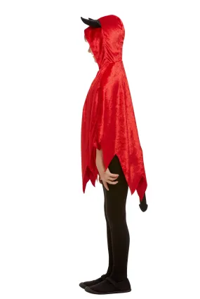 Devil Hooded Cape, Red