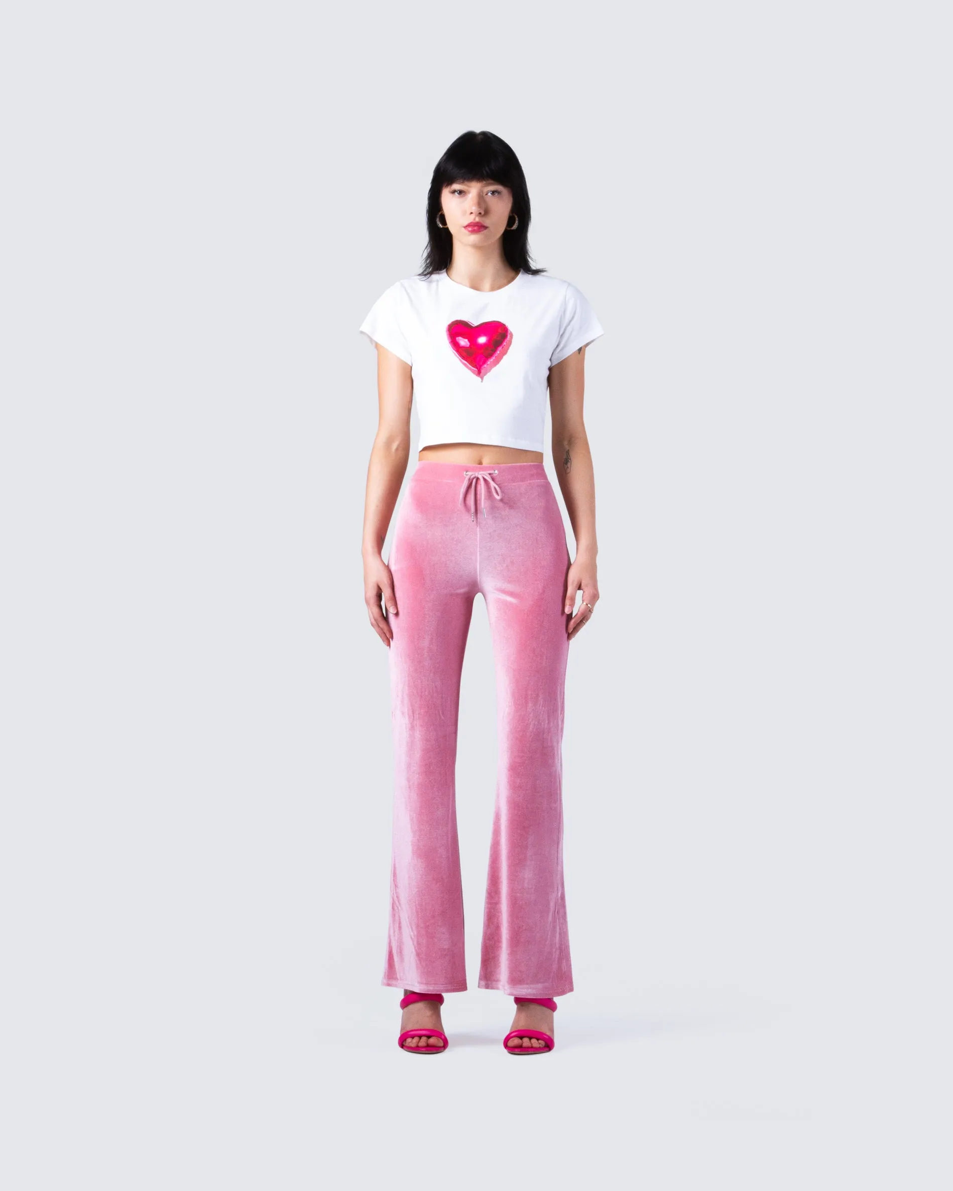 Eliana Pink Flared Pant