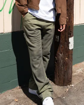 EPTM FRENCH TERRY CARPENTER PANTS - OLIVE