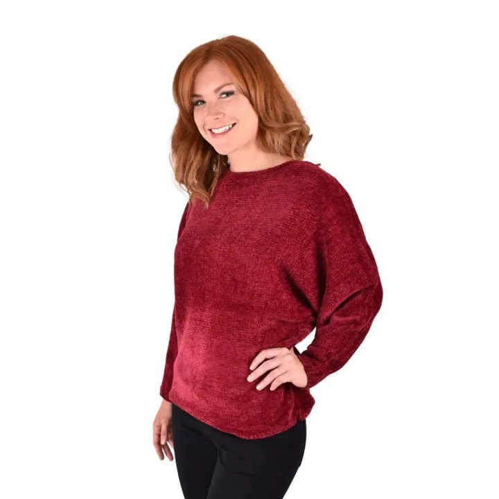 Ethyl Women's The Amari-Garland Chenille Boat neck Sweater