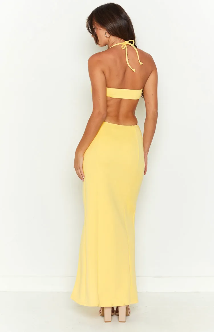 Fields of Gold Yellow Maxi Dress