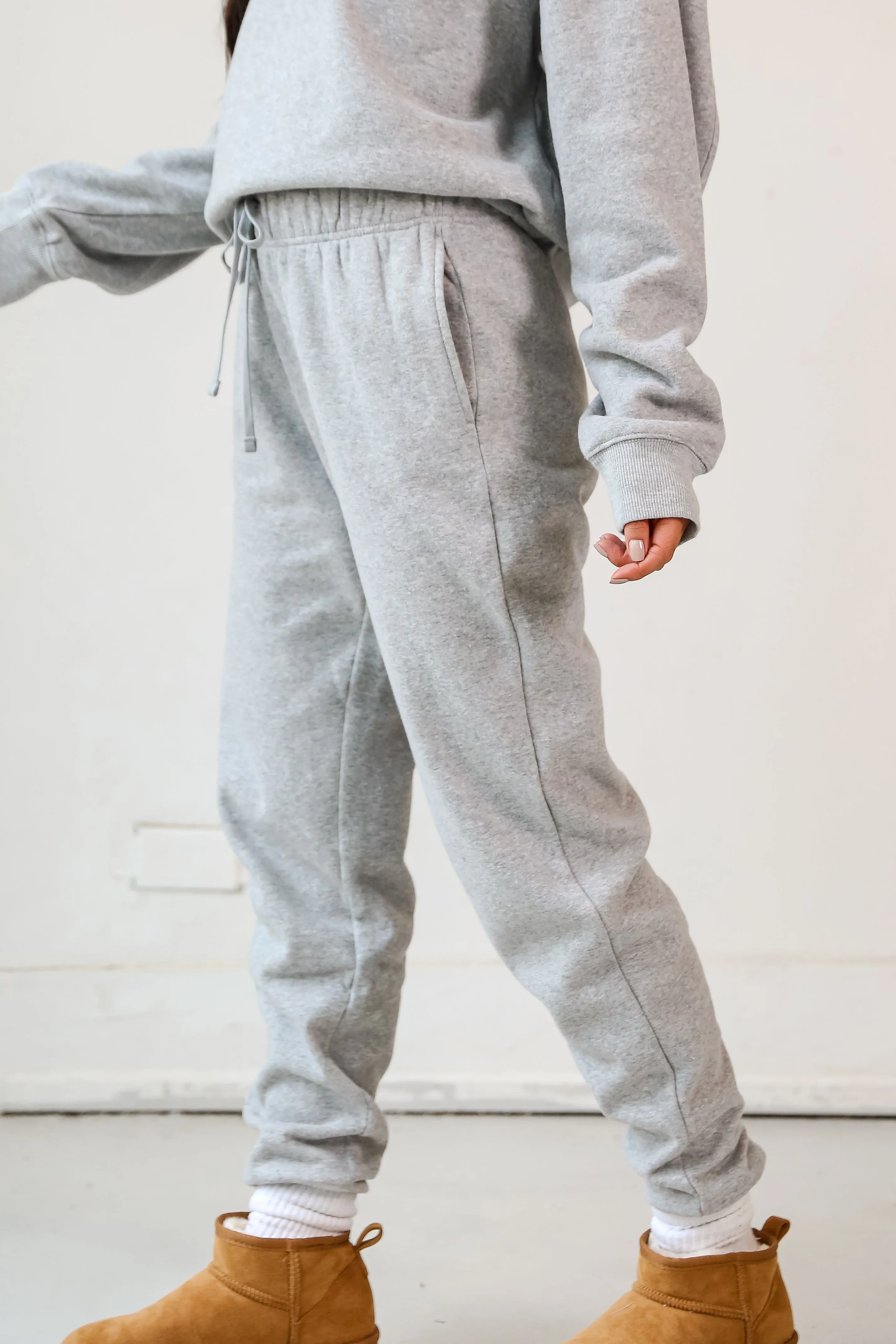 FINAL SALE - Looking To Snuggle Fleece Jogger Sweatpants - DOORBUSTER