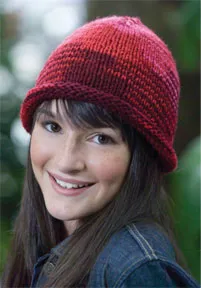 Free Roll Brim Hat Knit Pattern