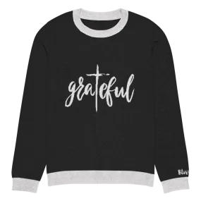 Grateful Personalized Knit Sweater