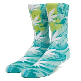 HUF Digital Plantlife Sock - Green / White