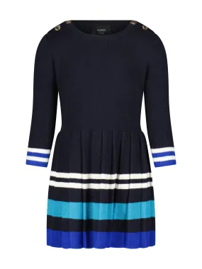 Kids Pleated Knit Dress