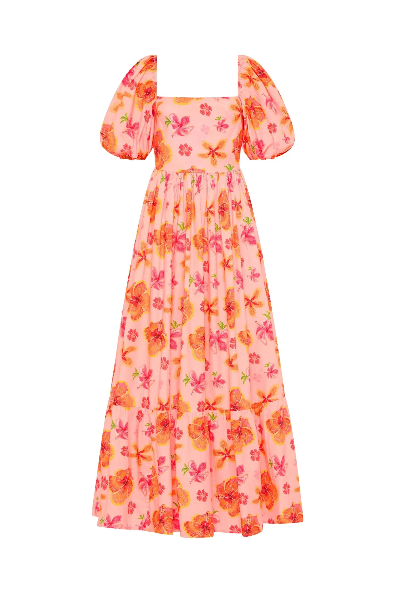 Lola Maxi Dress Spanish Hibiscus