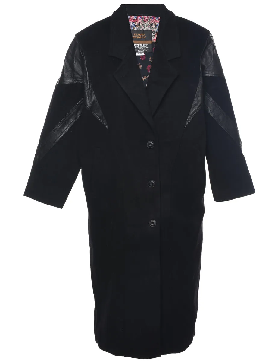 London Fog Black Wool Coat - M