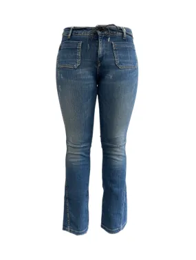 MAISON SCOTCH Women's Blue Low Rise Flared Jeans #790 NWT