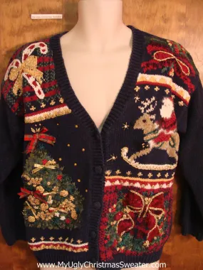 Mess of 80s Decorations Funny Christmas Sweater