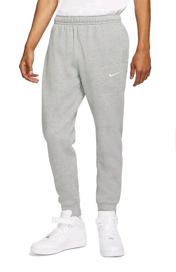 Nike Sportswear Fleece Joggers Sweatpants Grey Tapered Leg 716830 063