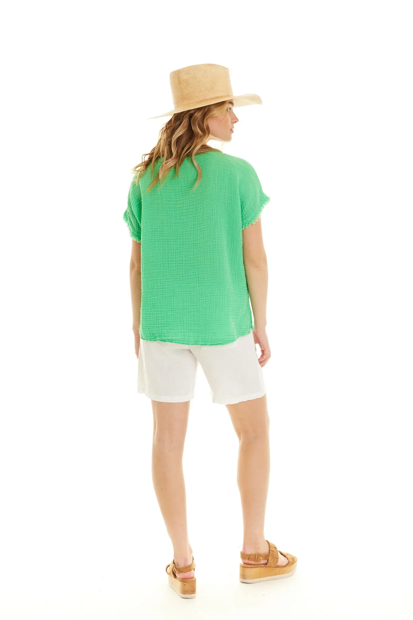 Organic Gauze Maui Green Tee