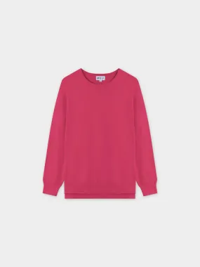 Oversized Lightweight Sweater-Pink