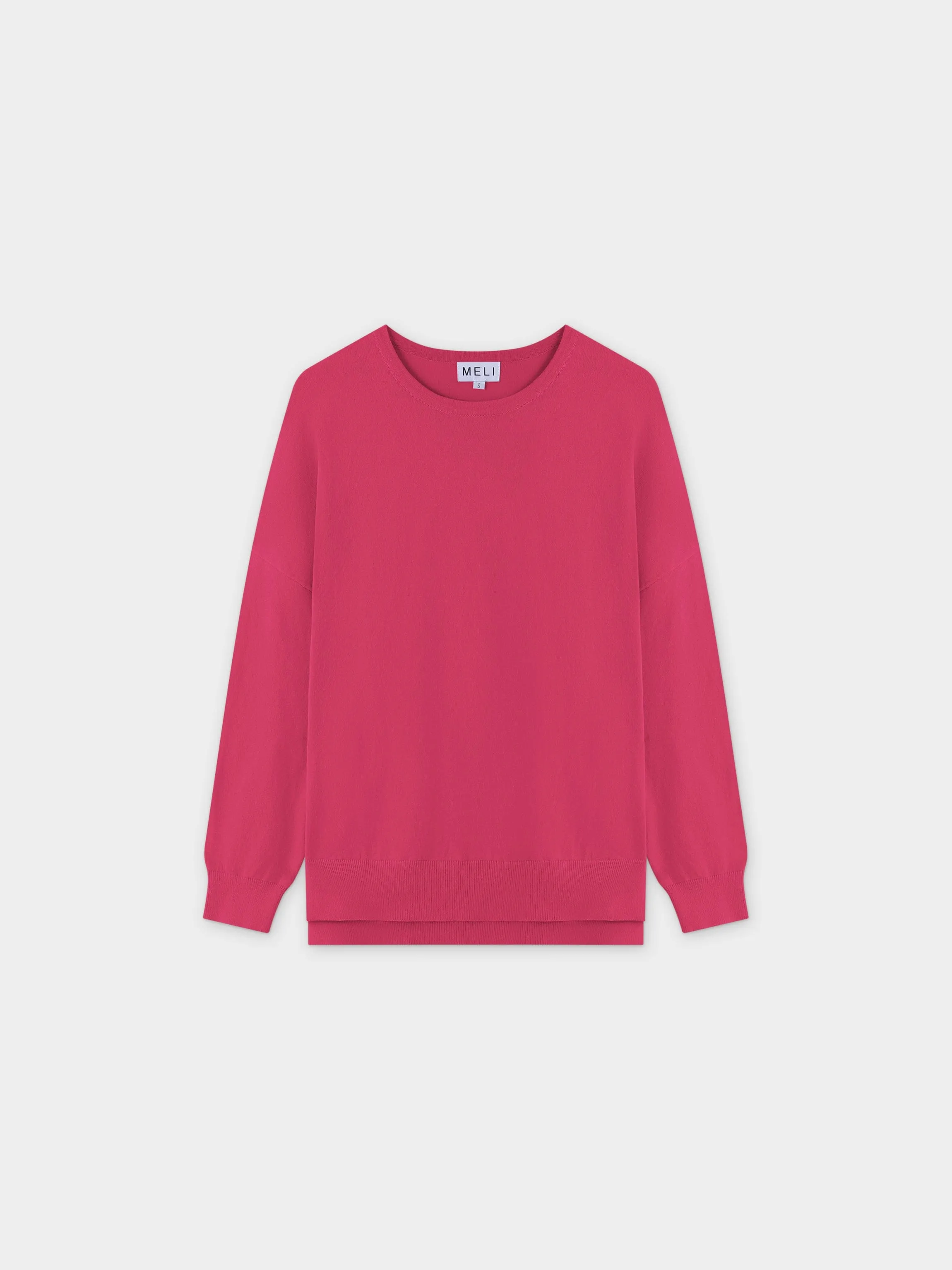 Oversized Lightweight Sweater-Pink