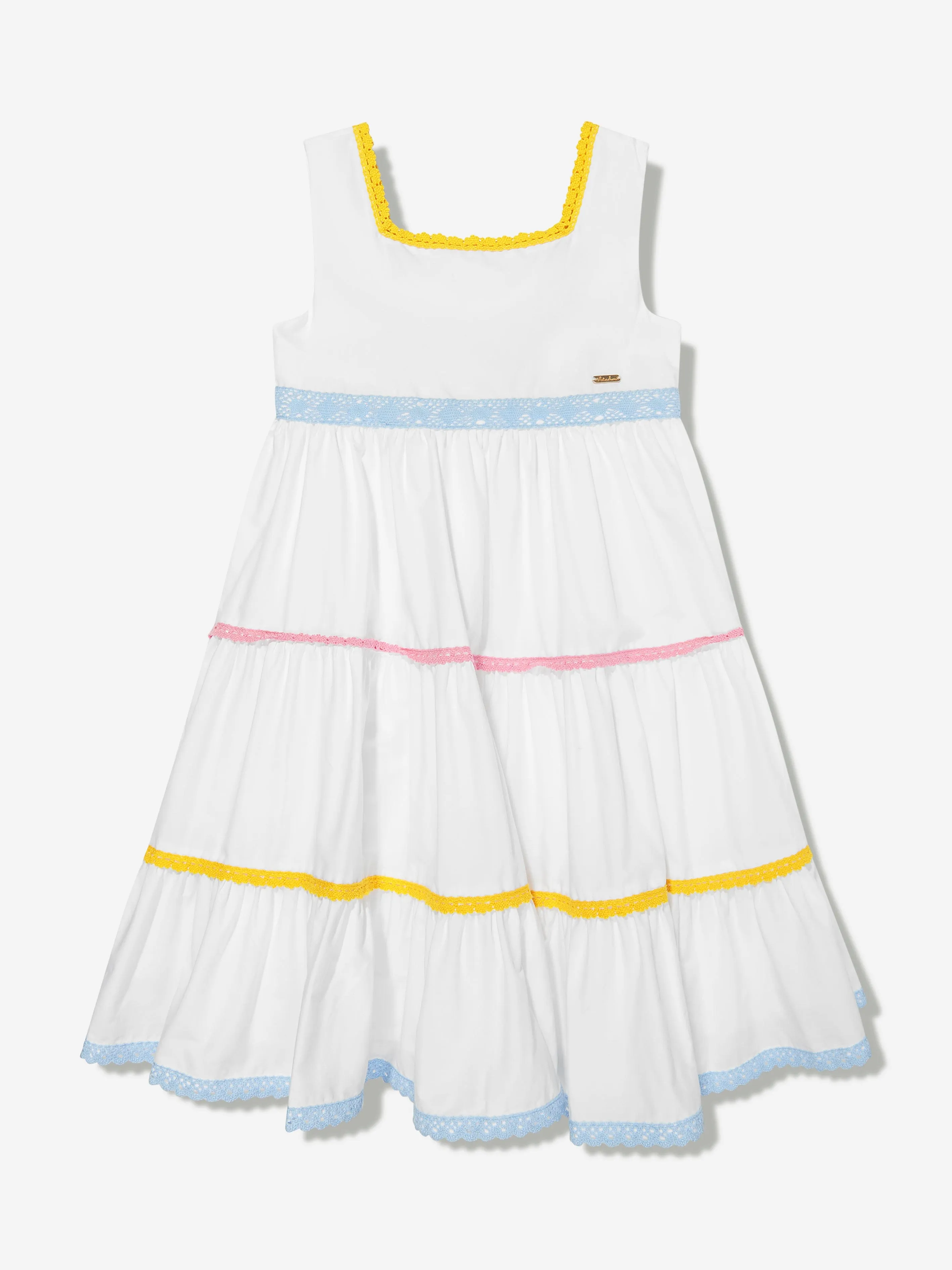 Patachou Girls Maxi Dress in White