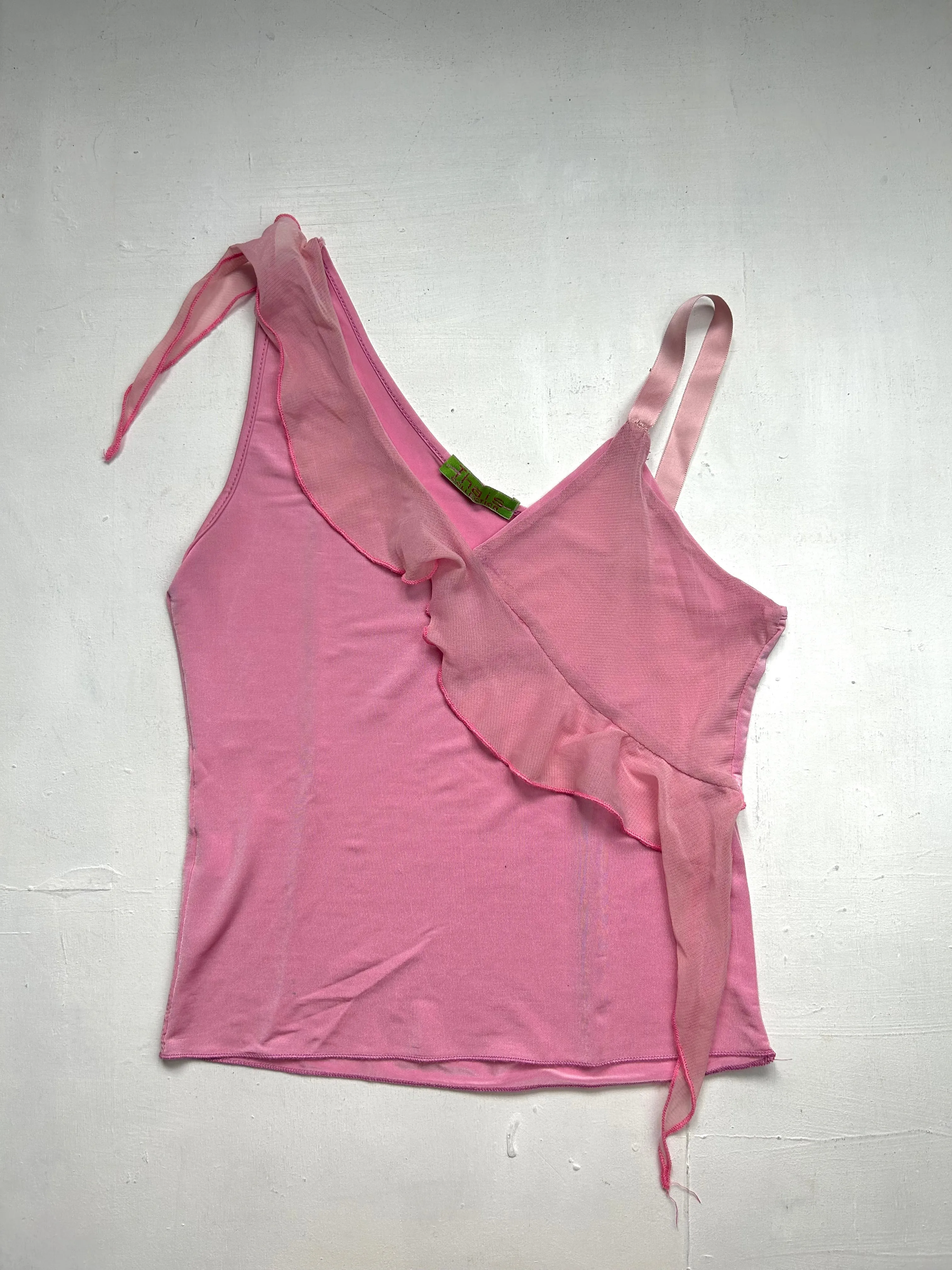 Pink mesh cami top (S/M)