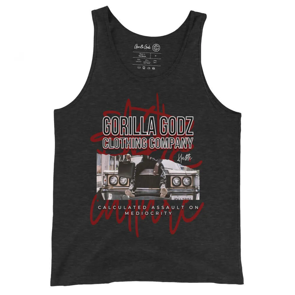 "Assault on Mediocrity" Unisex Tank Top (Color options available)