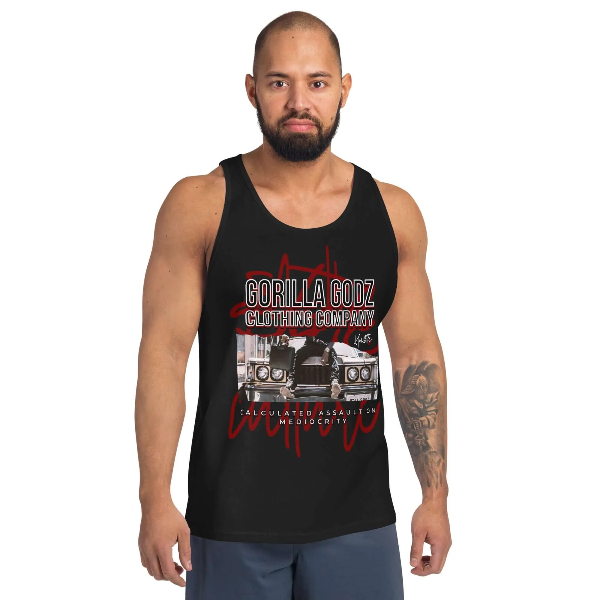 "Assault on Mediocrity" Unisex Tank Top (Color options available)