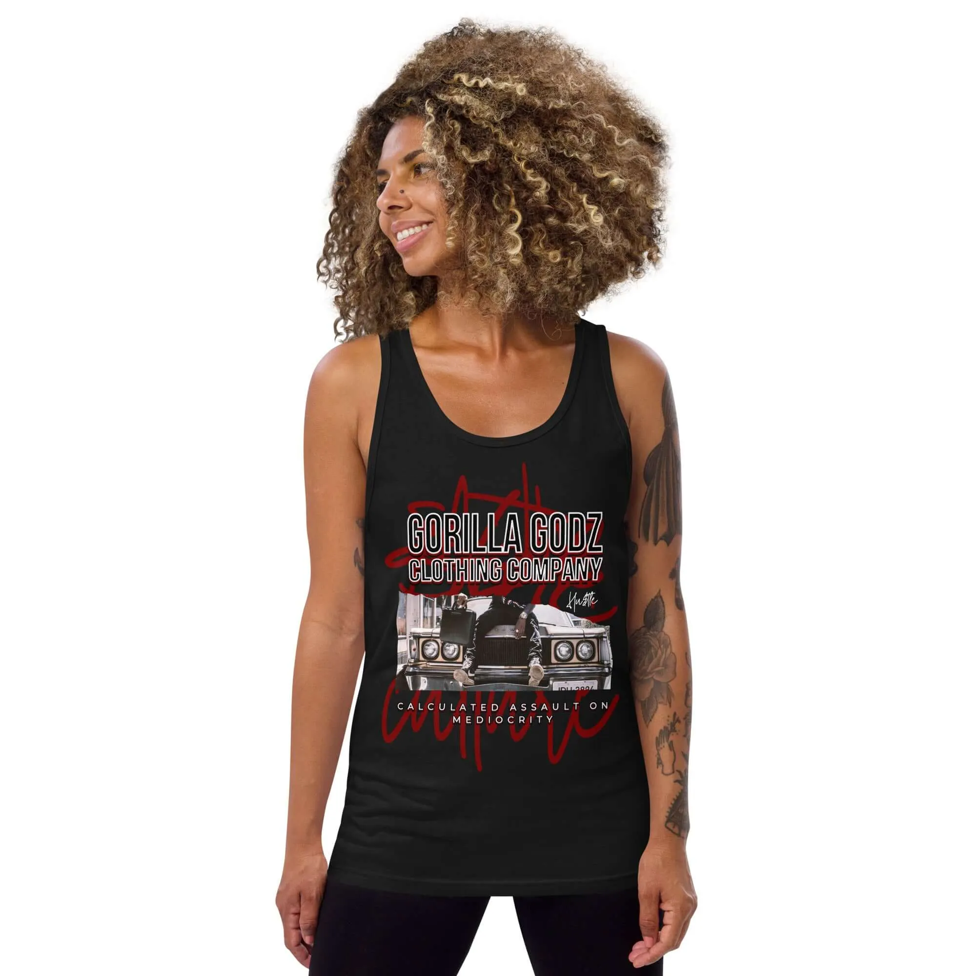 "Assault on Mediocrity" Unisex Tank Top (Color options available)