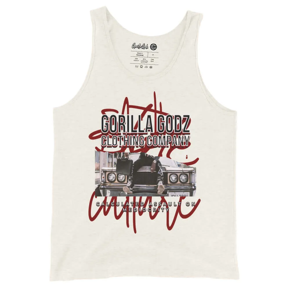 "Assault on Mediocrity" Unisex Tank Top (Color options available)