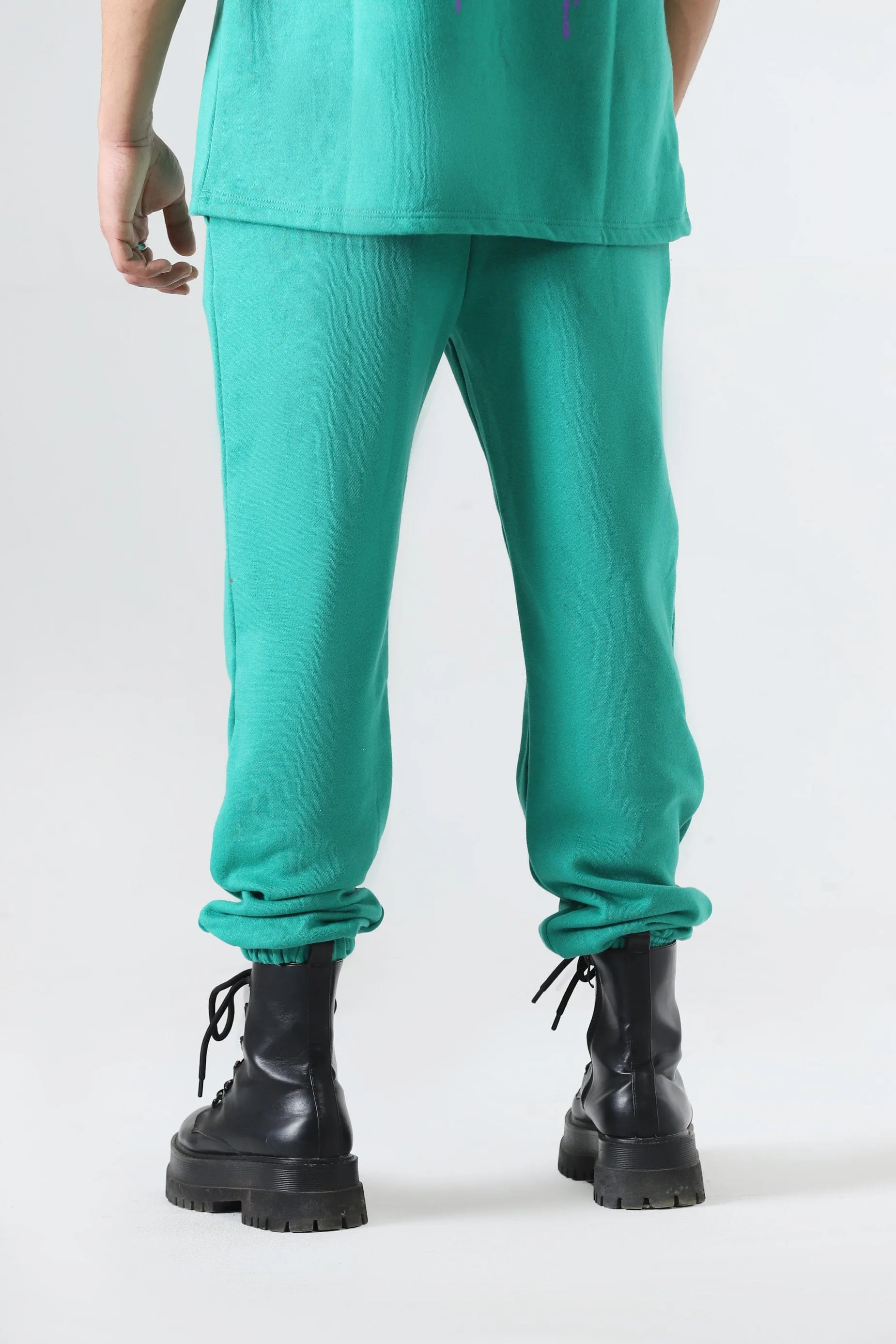 "THE INTROSPECTIVE VAMPIRE" SEA GREEN SWEATPANT