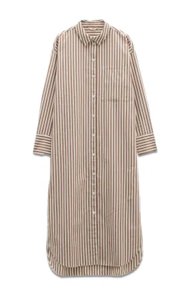 Sahra Maxi Stripe Shirt Dress